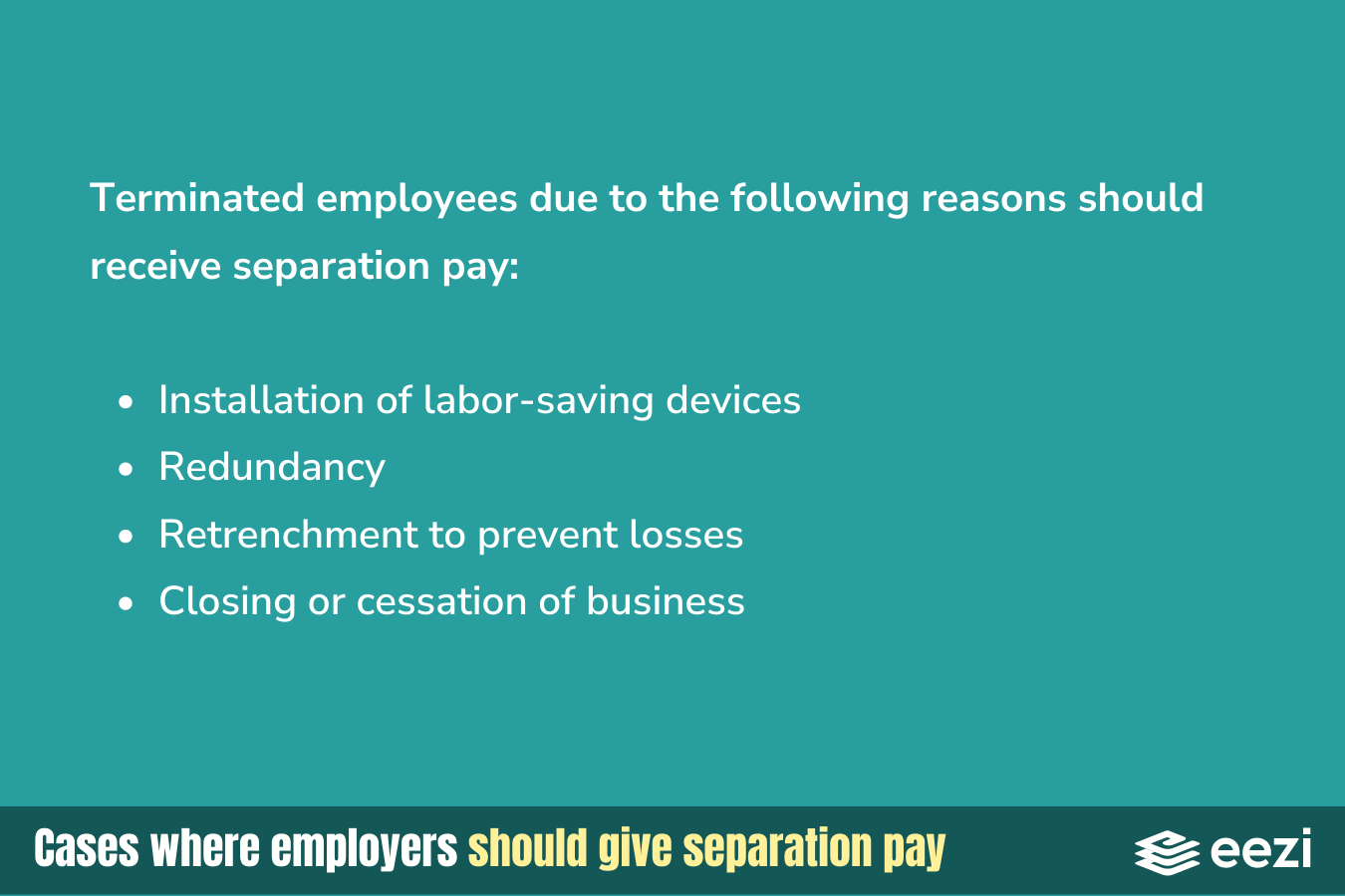 Separation Pay Are Resigned Employees Entitled To It Eezi Hr 