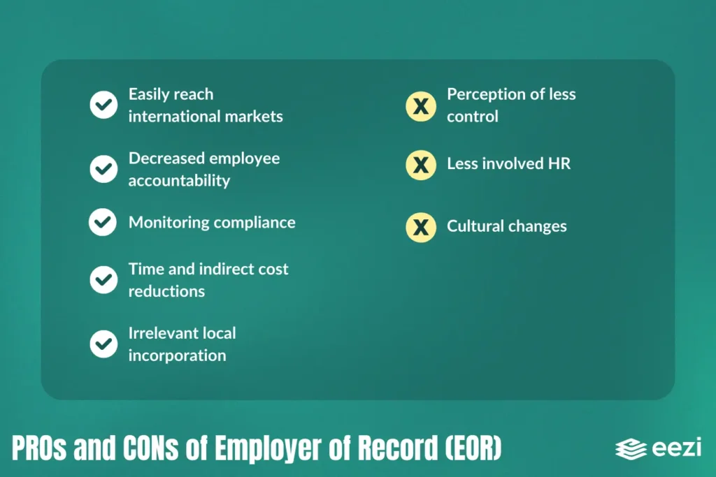 PROs and CONs of Employer of Record (EOR)